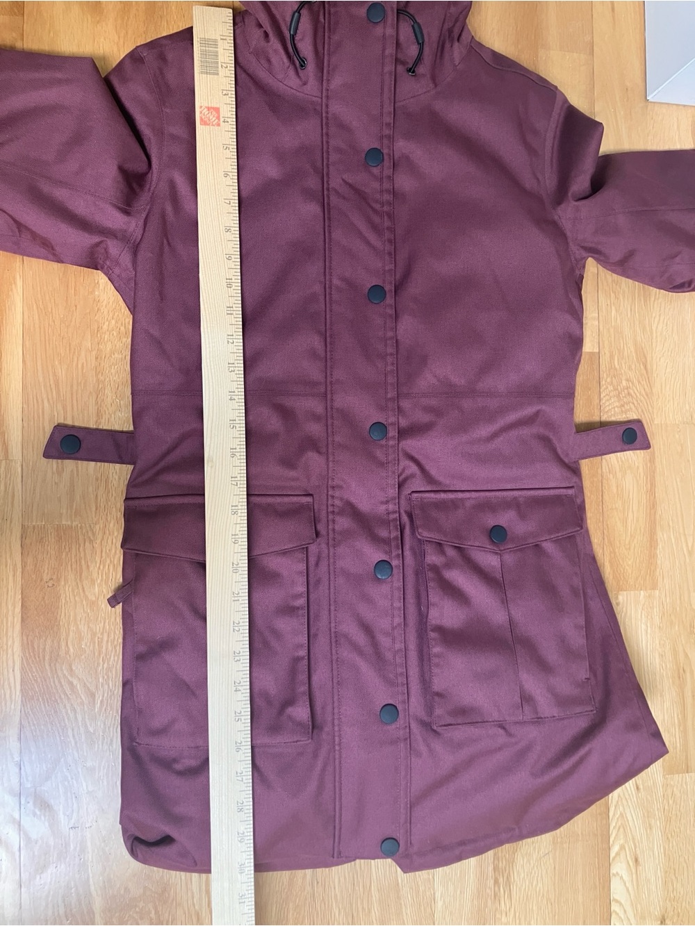 Ripzone Women's Purple Hooded Parka Coat with Faux-Fur Trim - Picture 11 of 11